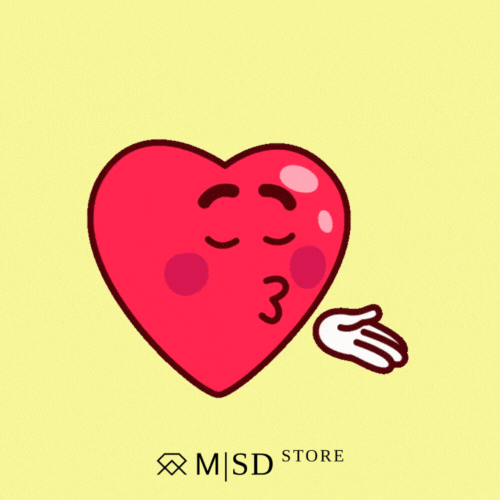 msdstore kiss virtual sending love air kiss GIF