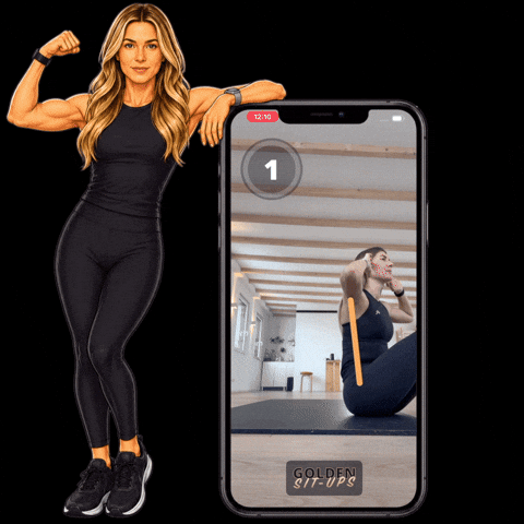 Respect Situps GIF by GOLDEN Sports-Apps