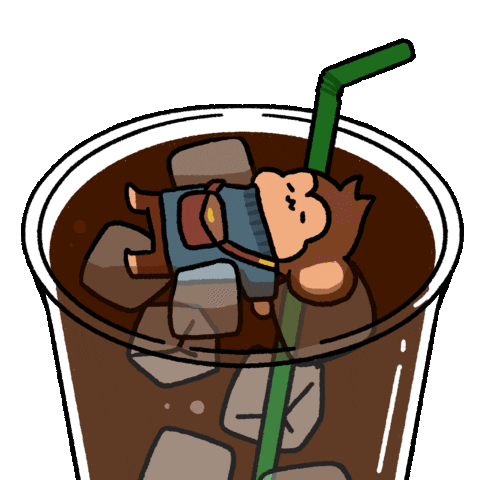 Relaxed Iced Tea Sticker by Chimpers