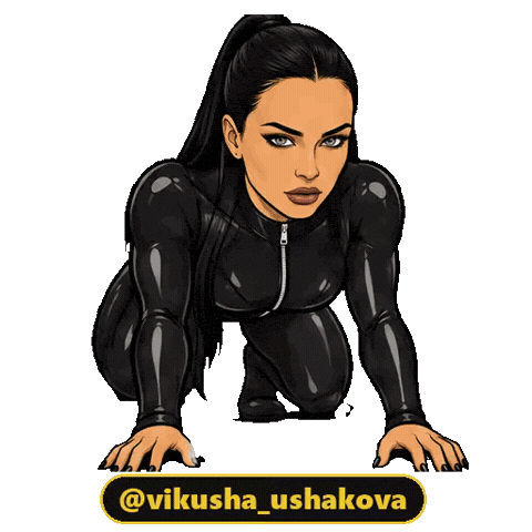 Black Panther Cat Sticker by Viktoria Ushakova