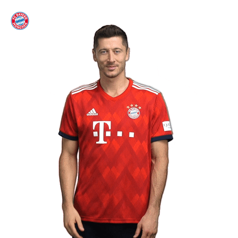 happy robert lewandowski GIF by FC Bayern Munich