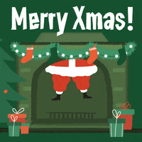 Merry Christmas Santa GIF by GIPHY Studios Originals