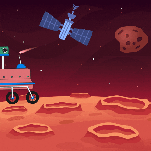 Red Planet Space GIF by Bombay Softwares