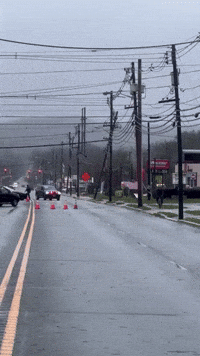 Police Respond as Utility Pole Sways in Strong NJ Winds