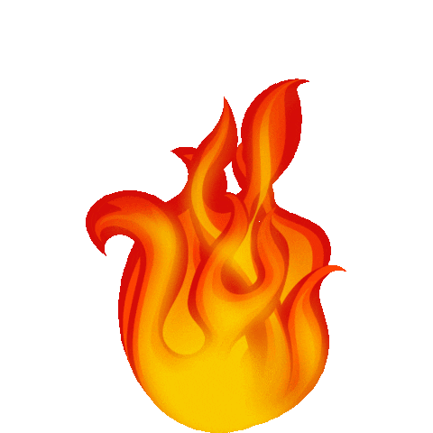 Fire Calor Sticker by MCD Studio for iOS &amp; Android | GIPHY