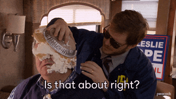 Parks And Recreation Pie GIF by PeacockTV