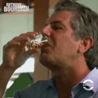 anthony bourdain drinking GIF by Ovation TV