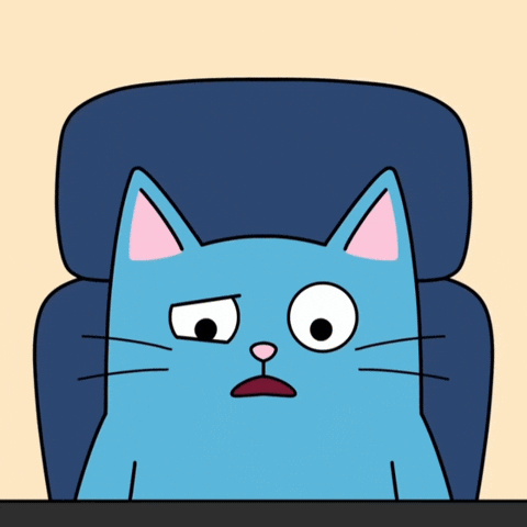 Blue Cat Nopecat GIF