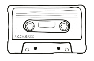 Nostalgia Tape Sticker by IN-EDIT NL Music Documentary Film Festival