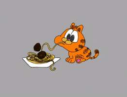 Spaghetti Garfield GIF by KAT BALL