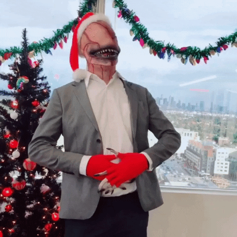 Merry Christmas Laughing GIF by Crypt TV