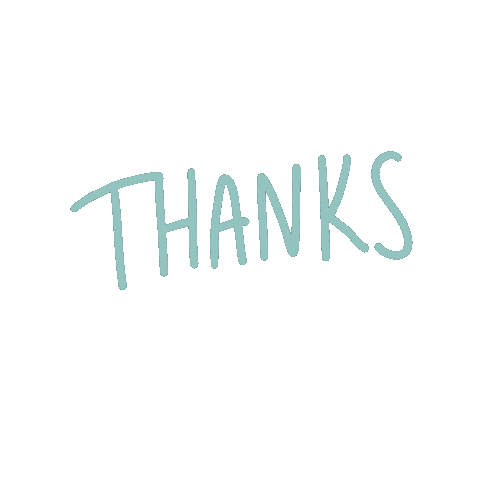 Thanks Thank You Sticker by Karin Star