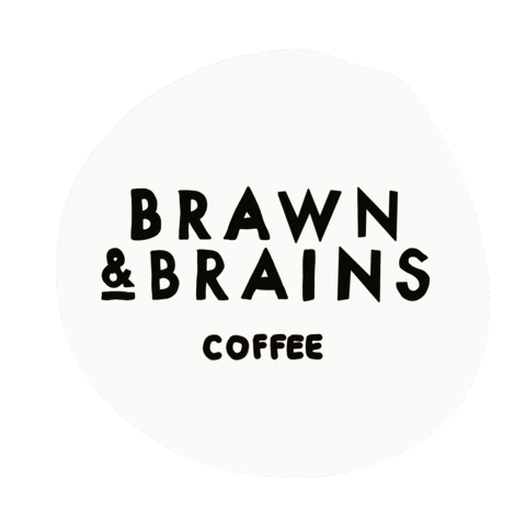 Logo Cafe Sticker by Brawn & Brains Coffee