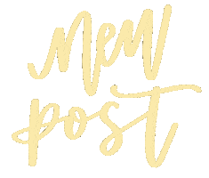 New Post Calligraphy Sticker