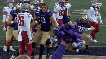 Excited Washington Football Team GIF by Pac-12 Network