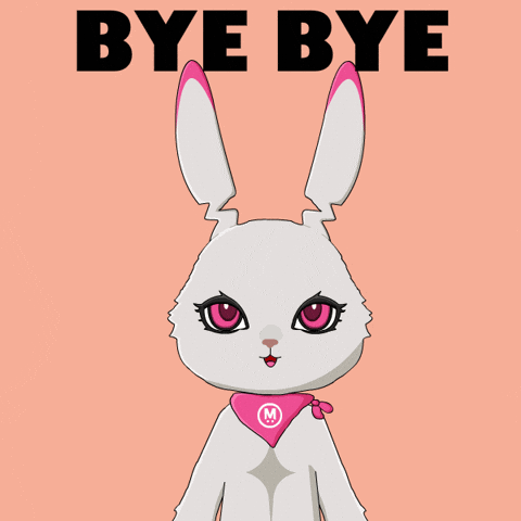Waving See Ya GIF by Fluffey