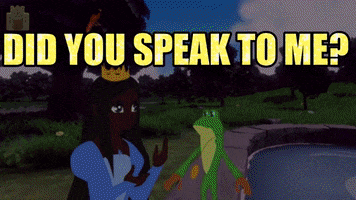 Did You Just Speak GIF by Joy Everafter Stories