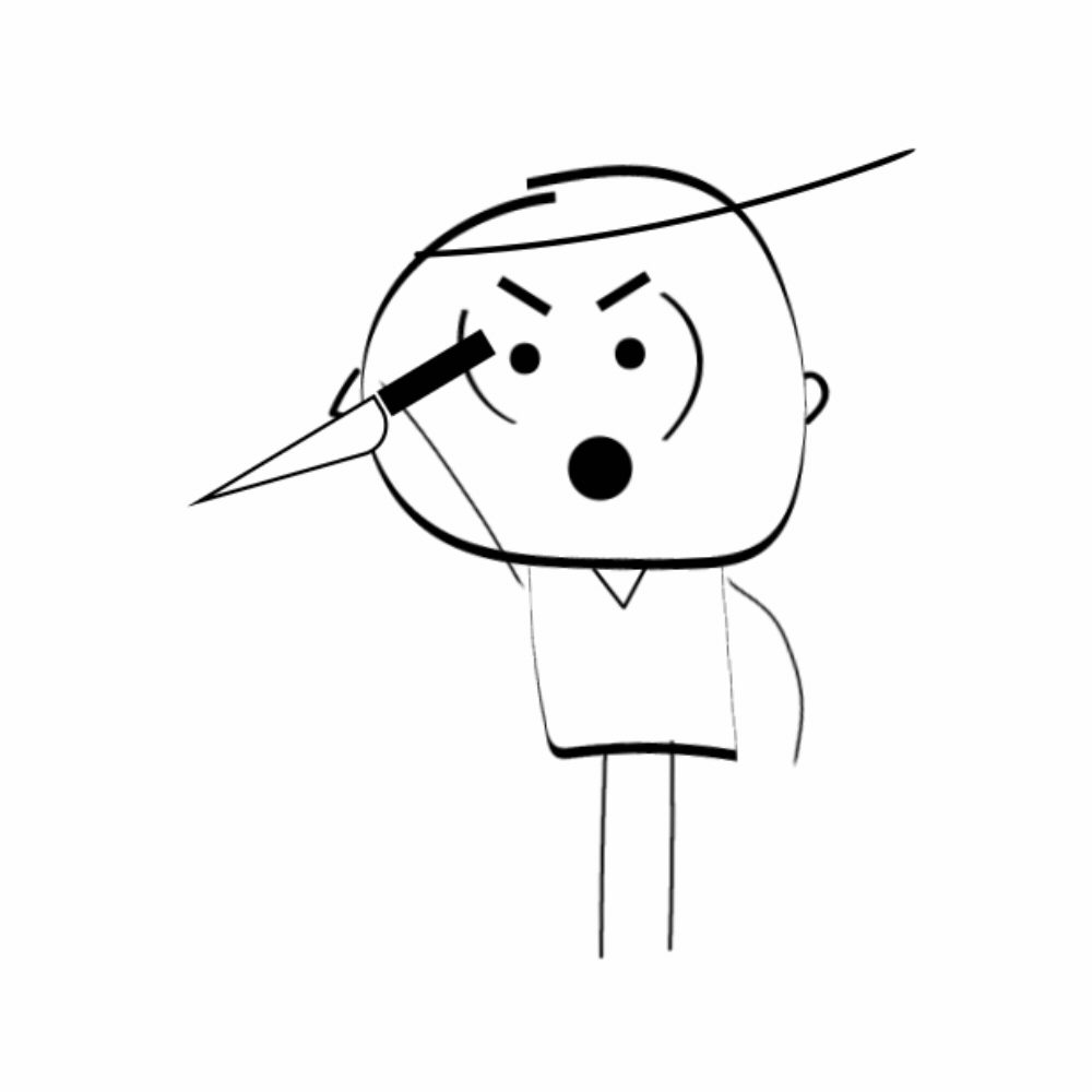 Stab GIF by dailybred Find & Share on GIPHY