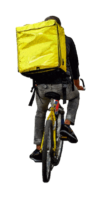 Rider Glovo Sticker by Piramid Studio
