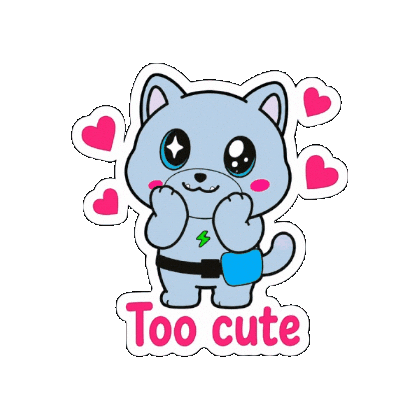 Too Cute Love Sticker by Wacky Rogues