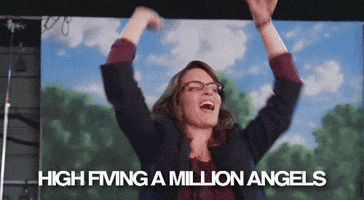 tina fey high five angels high fiving a million angels