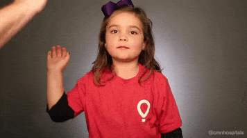 high five cute girl GIF by Children's Miracle Network Hospitals