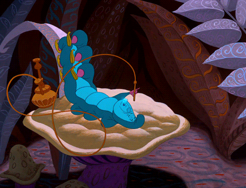 alice in wonderland hookah GIF