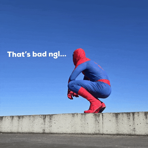 Thats Bad Spider-Man GIF