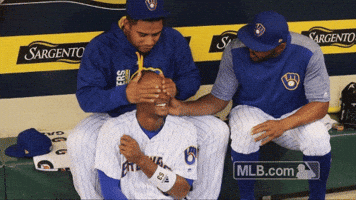 Milwaukee Brewers Massage GIF by MLB