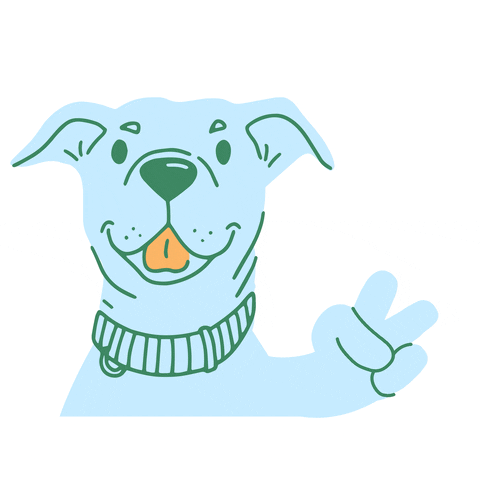 lizziandroccosnaturalpetmarket dog pitbull peace sign Como GIF