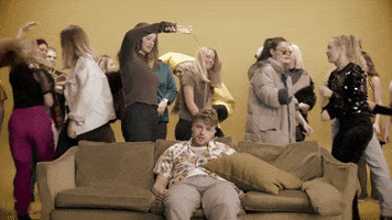 champagne couch GIF