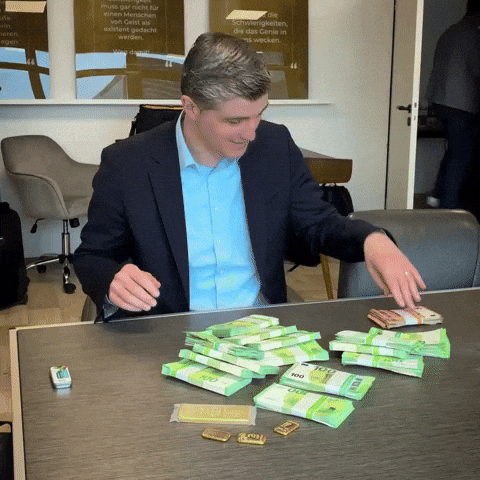 Gold Euro GIF by Backhaus Verlag
