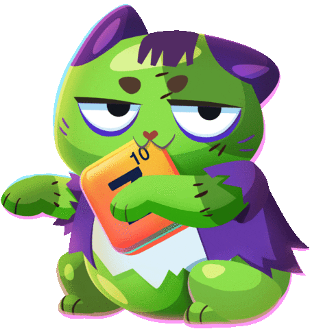 Cat Halloween Sticker by Words With Friends