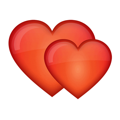 In Love Hearts Sticker by emoji® - The Iconic Brand