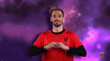 Hand Hearts Love GIF by Tribe Gaming