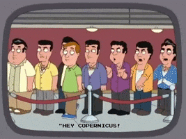 family guy waiting in line GIF