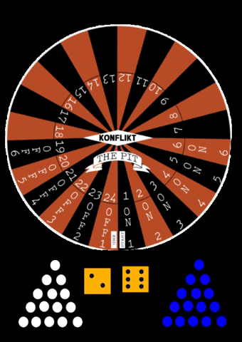 Konflikt Backgammon Game GIF