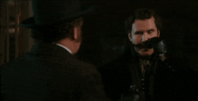 mustache wow GIF by Holmes & Watson