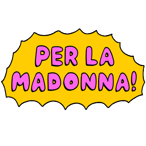 Madonna Porc Sticker by Luigi Segre