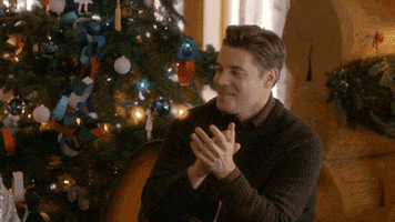 Home For The Holidays Clapping GIF by Hallmark Mystery