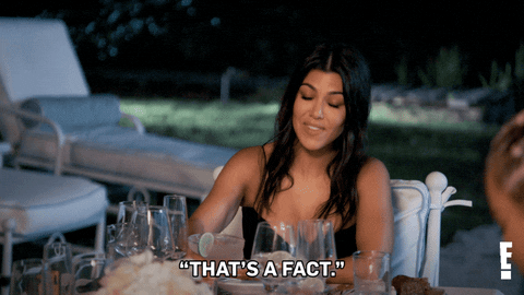 Keeping Up With The Kardashians Facts GIF by E!