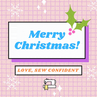 Merry Christmas Sewing GIF by SewConfidentLtd