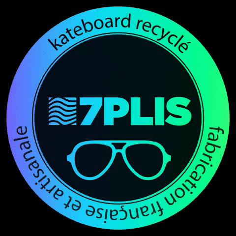 7PLIS recycle eyewear upcycle woodsunglasses GIF