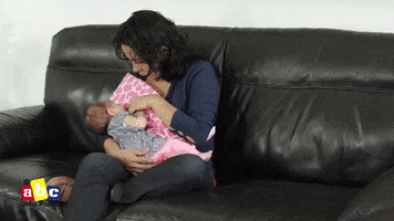 love mom newborn breastfeed lactancia GIF