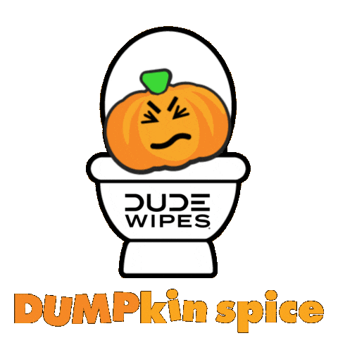 Fall Poop Sticker by DUDE Wipes