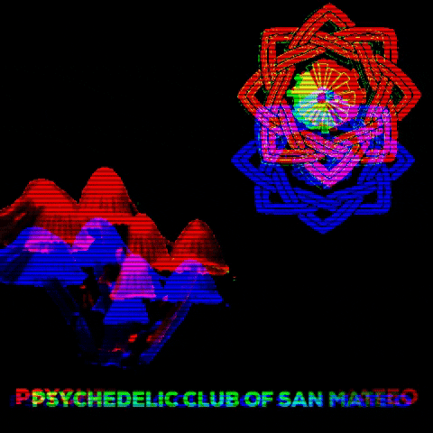 psychedelicsanmateo dance party tv rainbow GIF
