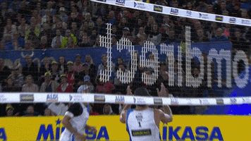 Beach Volleyball Surprise GIF by Volleyball World