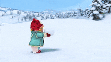 Cartoon Snow GIF by minika