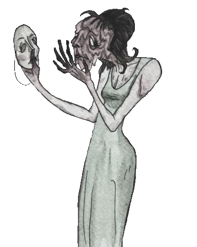 Scared Sticker