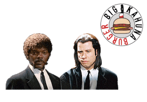 Burger Sticker by bigkahunaburger